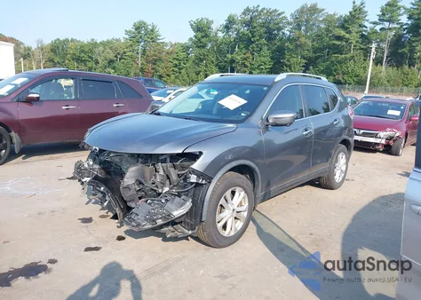 2016 Nissan Rogue Sv из США, поврежденный, VIN KNMAT2MT3GP723449